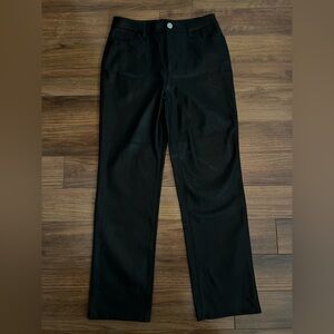 INC International Concepts Black Faux Leather Pants